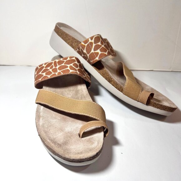 Munko Shoes - Munko American Walking Wedge Propre Size, Perfect Fit 11 SS-Tan/Giraffe Print